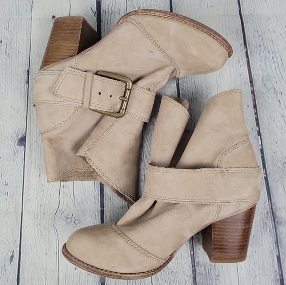 SPLENDID | Long Beach leather stacked heel ankle boots - Picture 2 of 11